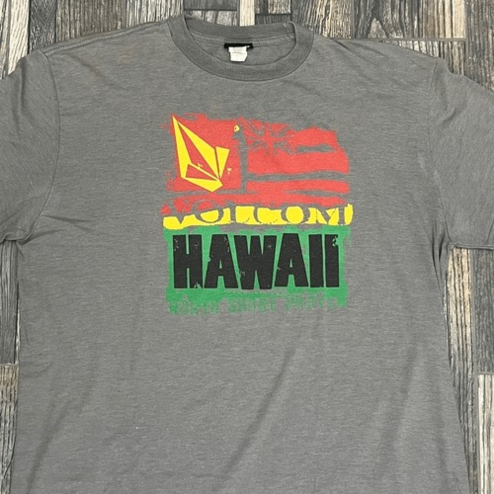 🏝️☀️🏄♂️ Vintage VOLCOM HAWAII North Shore SURF T-Shirt RARE Graphics XL - EUC